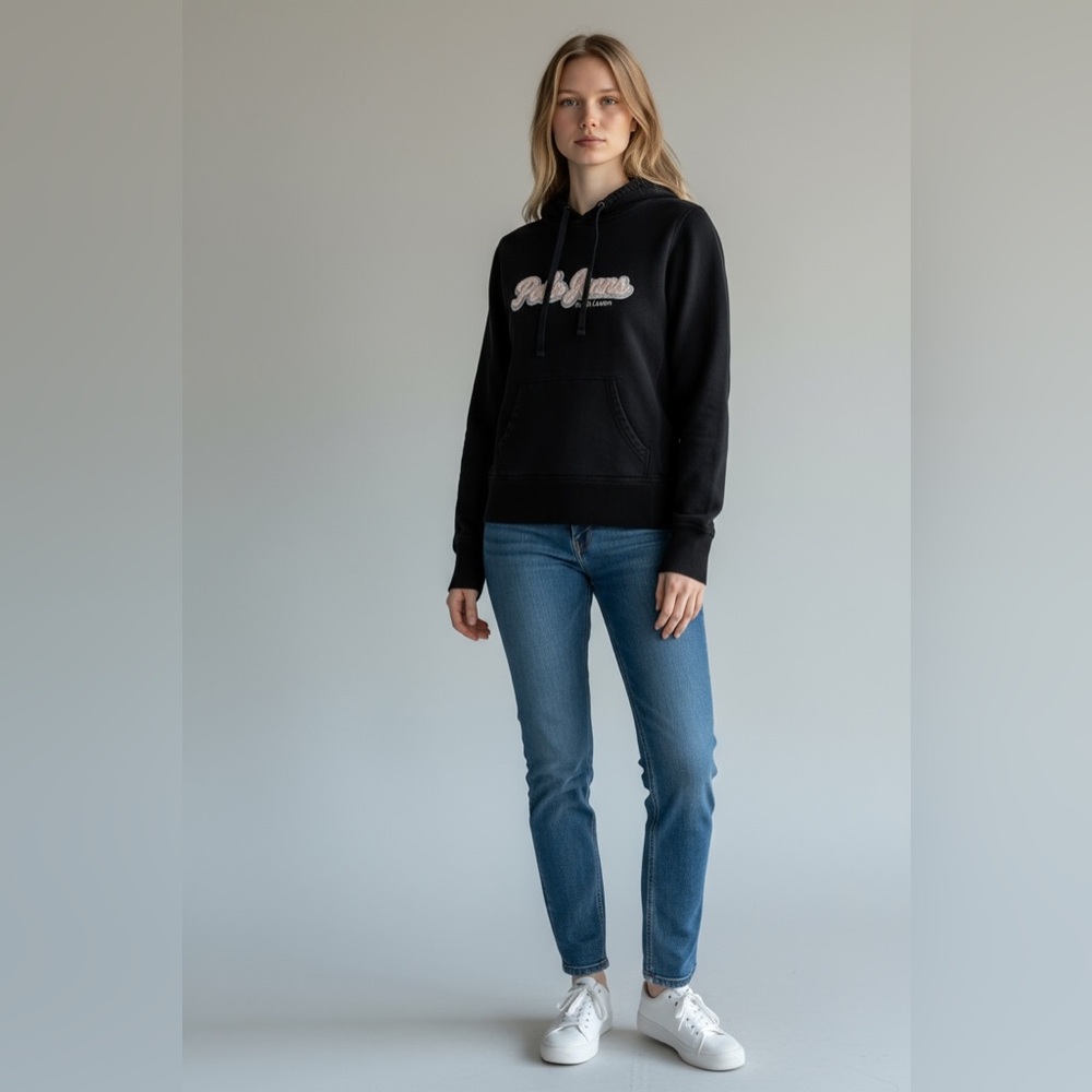 Vintage Ralph Lauren Polo Jeans hoodie- charcoal black
